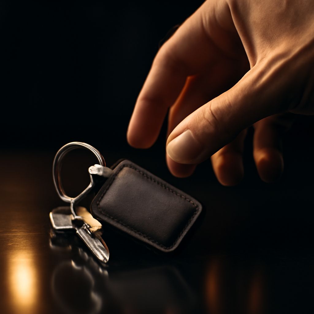 KEYDEN 열쇠고리 마감 클로즈업